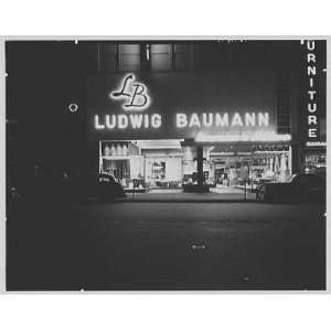 Photo Ludwig Baumann, business in Newark, New Jersey. General exterior 