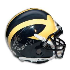  Signed Charles Woodson Mini Helmet   Michigan Inscribed 