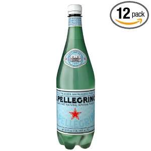 San Pellegrino Sparkling Natural Mineral Water, 33.81 Ounce Bottles 