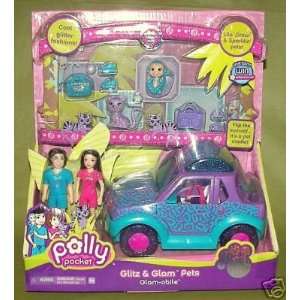  Polly Pocket Glam mobile Lila, Drew & Sparkin Pets Toys & Games