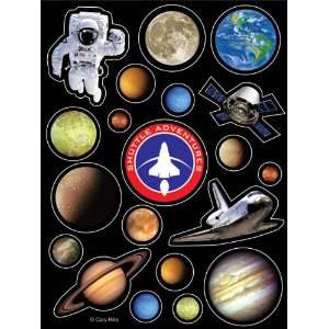  Outer Space Themed Party Stickers Toys & Games