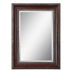 Uttermost 45 Montrose Mirror Distressed Dark Mahogany Wood Tone With 
