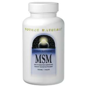    MSM 60 Tabs 750 mg By Source Naturals