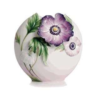  Franz Porcelain Anemones mid size vase 