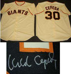 ORLANDO CEPEDA AUTOGRAPHED SIGNED GIANTS JERSEY  