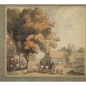  FRAMED oil paintings   Thomas Rowlandson   24 x 22 inches 