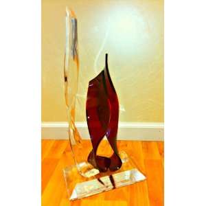  Acrylic Lucite Abstract Sculpture
