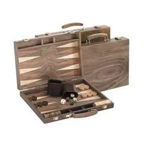  CHH Imports 15 Inch Backgammon Set in Walnut Case Toys 