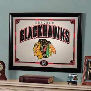  22 NHL Chicago Blackhawks Hockey Logo Framed Mirror