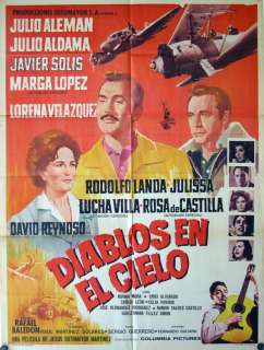 892 Diablos en el Cielo, Mexican Poster, Javier Solis  