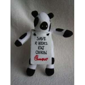  6 Chick Fil A Plush Cow Toy with placard Save R Hides 