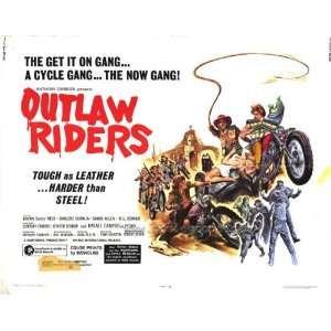 Outlaw Riders Poster Half Sheet 22x28 Sonny West Darlene Duralia Bambi 