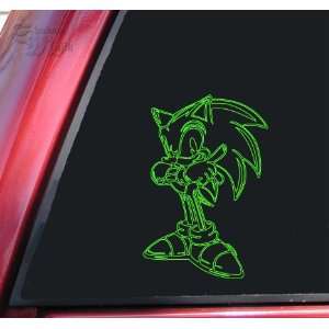  Sonic The Hedgehog Lime Green Vinyl Decal Sticker 
