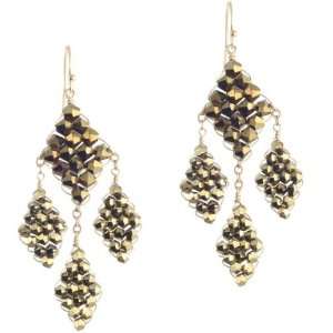  Bronze 4 Diamond Crystal Bead Drop by Songo Jewelry