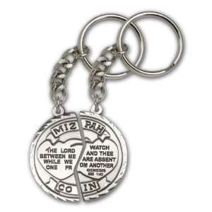  Silver Miz Pah Keychain   Engravable