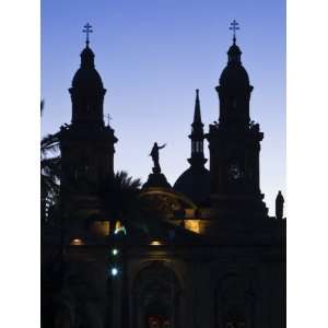  Santiago Cathedral, Santiago, Chile, South America 