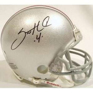  Signed Santonio Holmes Mini Helmet   Ohio State Riddell 