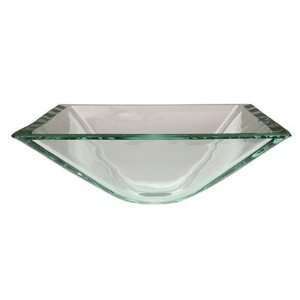  Design ECV1616VCC Glass Vessel Sink, Crystal Clear