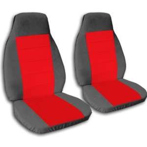   Charcoal and red car seat covers, for a 2003 Toyota Camry Automotive