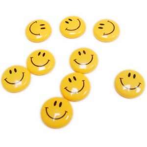  (Price/Pack)100 Pcs Super Power Smile face Magnets, 1.2 