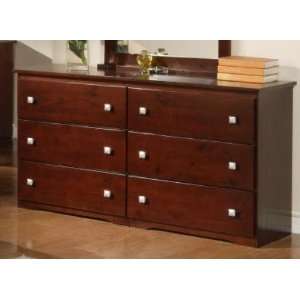  Donco Cappuccino 6 Drawer Dresser
