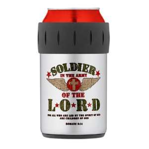   Can Cooler Koozie Soldier in the Army of the Lord 