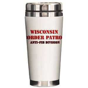 Wisconsin Ceramic Travel Mug by   Kitchen 