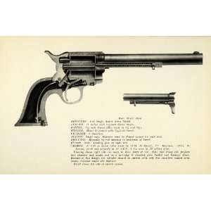  1948 Print .45 Colt Single Action Army Revolver Interior 