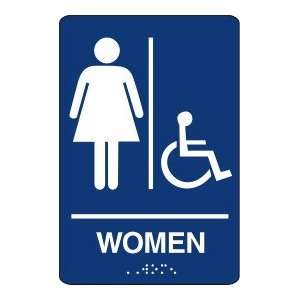  Seton Standard Braille Women Handicap Accessible Blue 