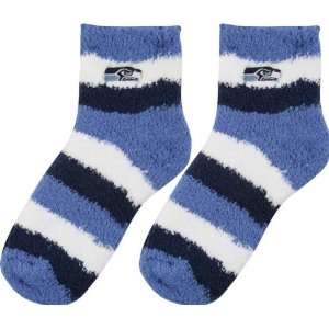  Seattle Seahawks Womens Pro Stripe Sleep Soft Socks 