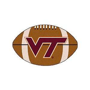    Fanmats Virginai Tech Hokies Football Shaped Mats Automotive