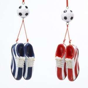  Pair of Soccer Shoes w/ Soccer Ball Ornament ROY Sports 