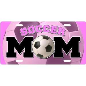 Soccer Mom Custom License Plate Novelty Tag from Redeye Laserworks