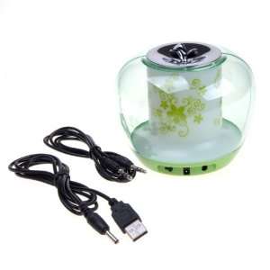  3.5MM *GREEN* Big Apple Style Speaker Portable For iPhone 