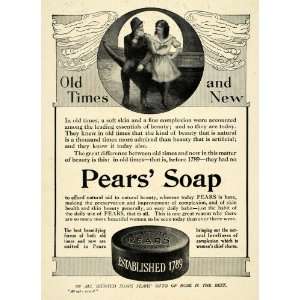  1910 Ad Pears Soap Skin Care Complexion Toiletries 