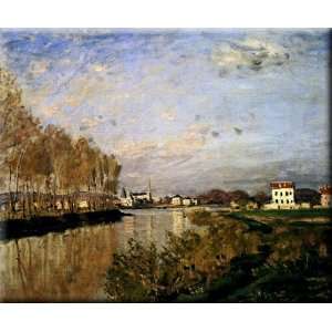   Seine At Argenteuil, 1873 16x13 Streched Canvas Art by Monet, Claude
