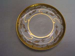 Haviland France china plate with gold design 8 3/4  
