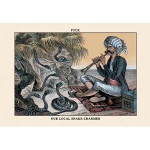   Magazine Our Local Snake Charmer 16X24 Giclee Paper