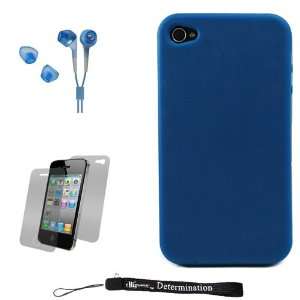  Blue Smooth Durable Protective Silicone Skin Cover Case 