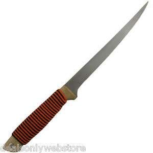 New 7 Fishing Fillet Knife With Black Sheath Salmon  