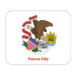  US State Flag   Forest City, Illinois (IL) Mouse Pad 
