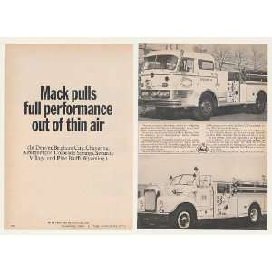  1964 Denver Albuquerque Fire Dept Mack Fire Trucks 2 Page 