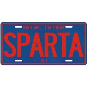   AM FROM SPARTA  WISCONSINLICENSE PLATE SIGN USA CITY