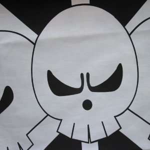 One Piece Cosplay Flag Jolly Roger Blackbeard Pirates Skeleton Pattern 
