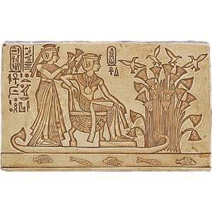  King Tutankhamun and Wife on Boat Relief 