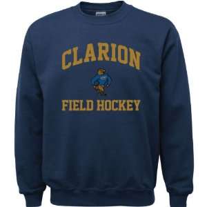 Clarion Golden Eagles Navy Youth Field Hockey Arch Crewneck Sweatshirt