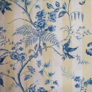   54 W Fabric Song Bird Blue Yellow/white Stripe 