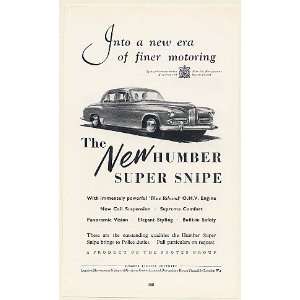  1953 Humber Super Snipe New Era of Finer Motoring UK Print 
