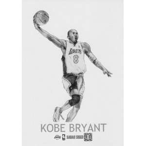  Kobe Bryant LA Lakers 5x7 Unframed Print Sports 
