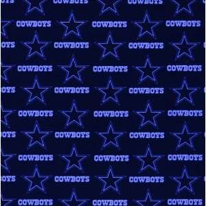  NFL Football Dallas Cowboys ~ Blue Lettering on Blue 